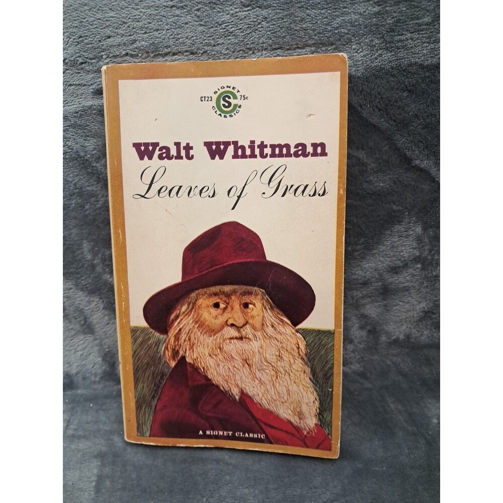 Leaves of Grass by Walt Whitman Vintage Signet Classics CT23 1962 Printing Poetr